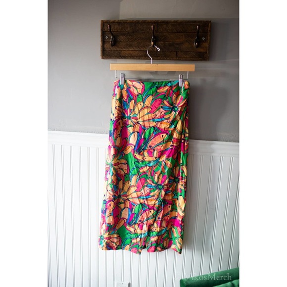 Anthropologie Farm Rio Getaway Midi Skirt XS NWT - Picture 2 of 4